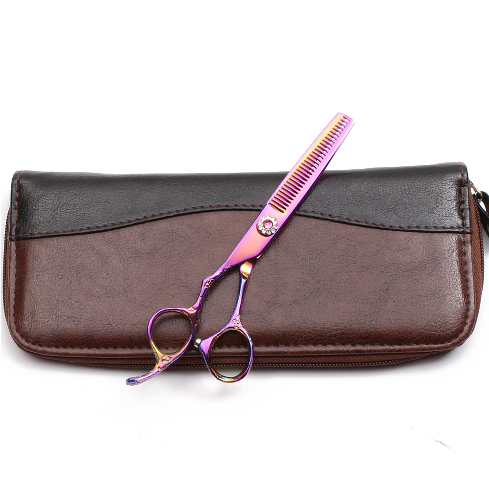 C8002 5,5 "16 см левосторонняя Настройка логотипа 440C парикмахерские ножницы для резки Professional Ножницы Профессиональные ножницы для волос