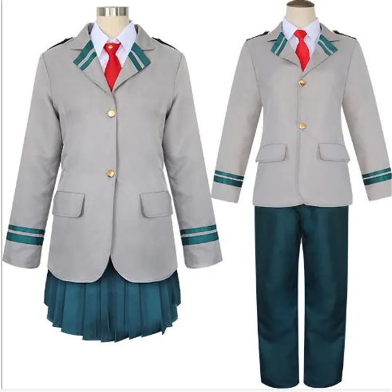 Аниме My Hero academic Cos школьная форма OCHACO URARAKA Todoroki Shoto косплей костюм галстук набор