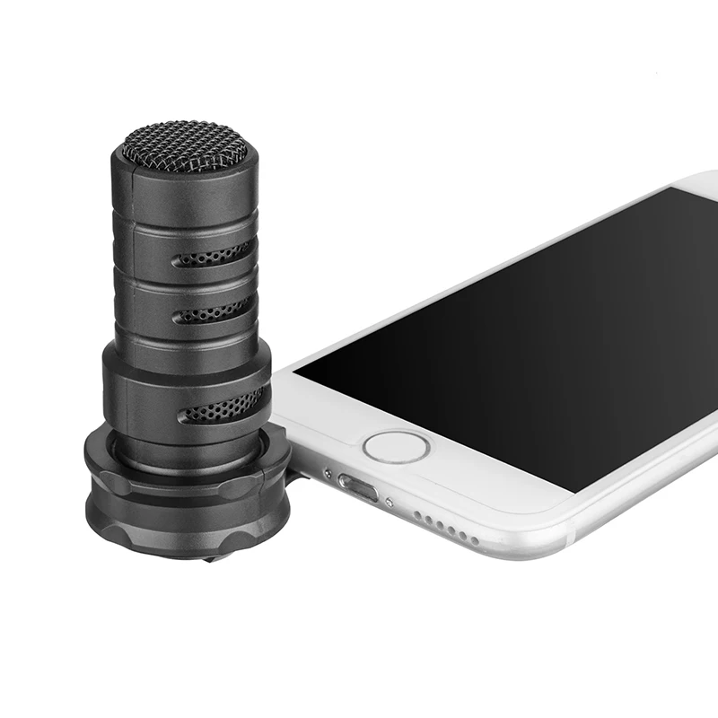 

BOYA BY-A7H Phone Microphone Digital Stereo Condenser Record Microphone Port Recording Interview for