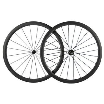 

Toray T700 full carbon wheelset 20.5mm width carbon wheels V shape for road bicycle clincher 38mm carbon wheel for sale