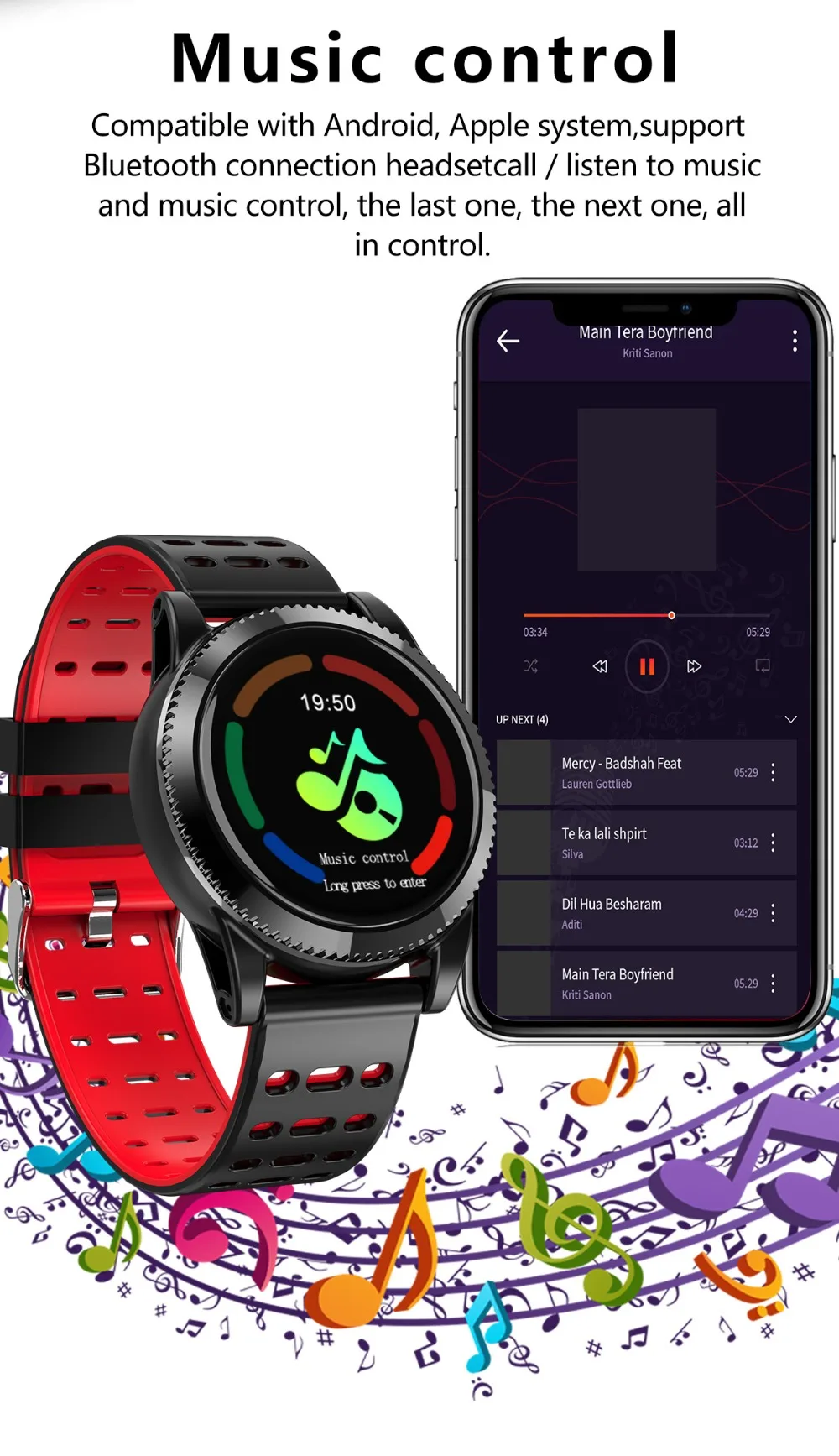 smartband with music player