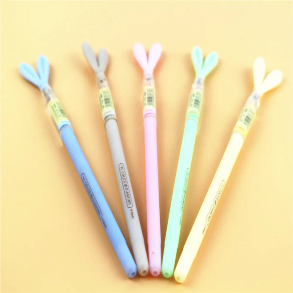 

Japanese and Korean style cartoon gel pen wholesale Cute cute rabbit jelly shape pen Student stationery gel pen