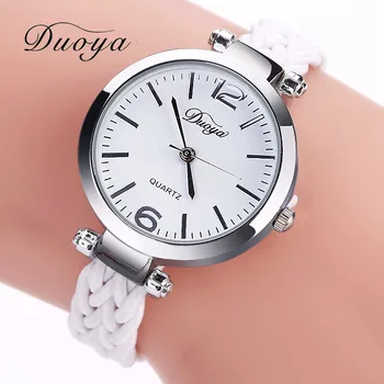 

Duoya Top Luxury Brand Women Bracelet Watches Silver Fashion Hand Made Ladies Quartz Wrist Watches Luxury Vintage Simple S30