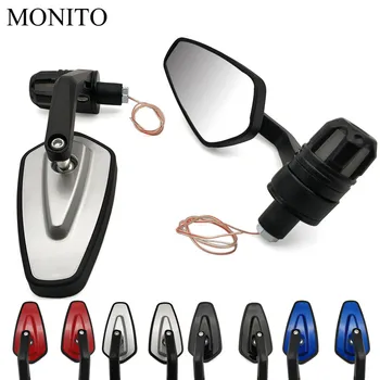 

7/8" 22mm Motorcycle Side Mirror LED Handle Bar End Mirrors Turn Signal For Moto Guzzi Brutale 1000 Serie Oro 1200 SPORT AUDACE