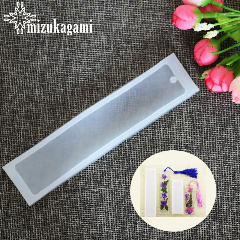 1PCS Craft DIY Transparent UV Resin Liquid Silicone Mold Rectangle Bookmarks Resin Molds For DIY Pendant Charms Making Jewelry 1PCS Craft DIY Transparent UV Resin Liquid Silicone Mold Rectangle Bookmarks Resin Molds For DIY Pendant Charms Making Jewelry