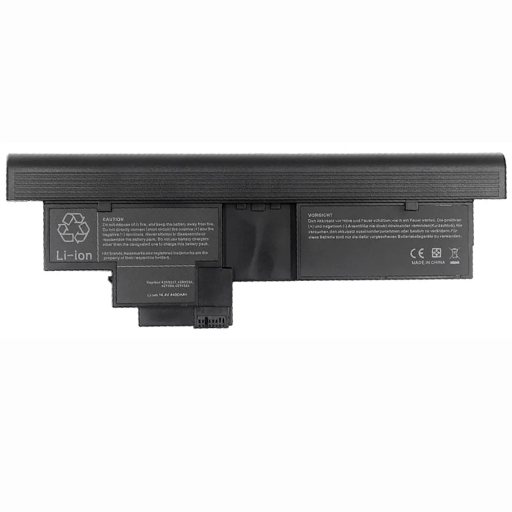 14,4 v 4400 mAh для lenovo ThinkPad X200t x201t X200 планшет 2266 7448 7450 3R9256 43R9257 42T4565 42T4657 42T4658 батареи
