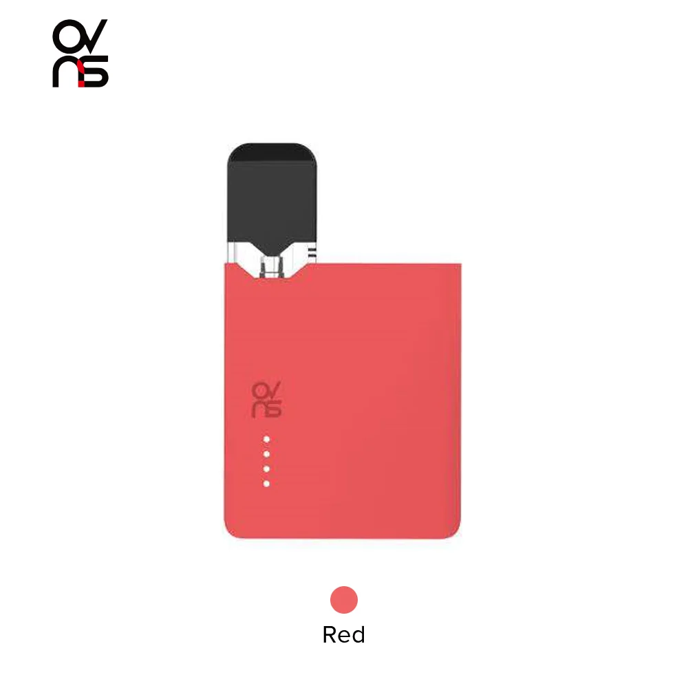 OVNS JC01 Pod Vape комплект 400mAh электронная сигарета 0,7 мл картридж Pod Tank 400mAh 3LED светильник испаритель VS calibren комплект - Цвет: Красный