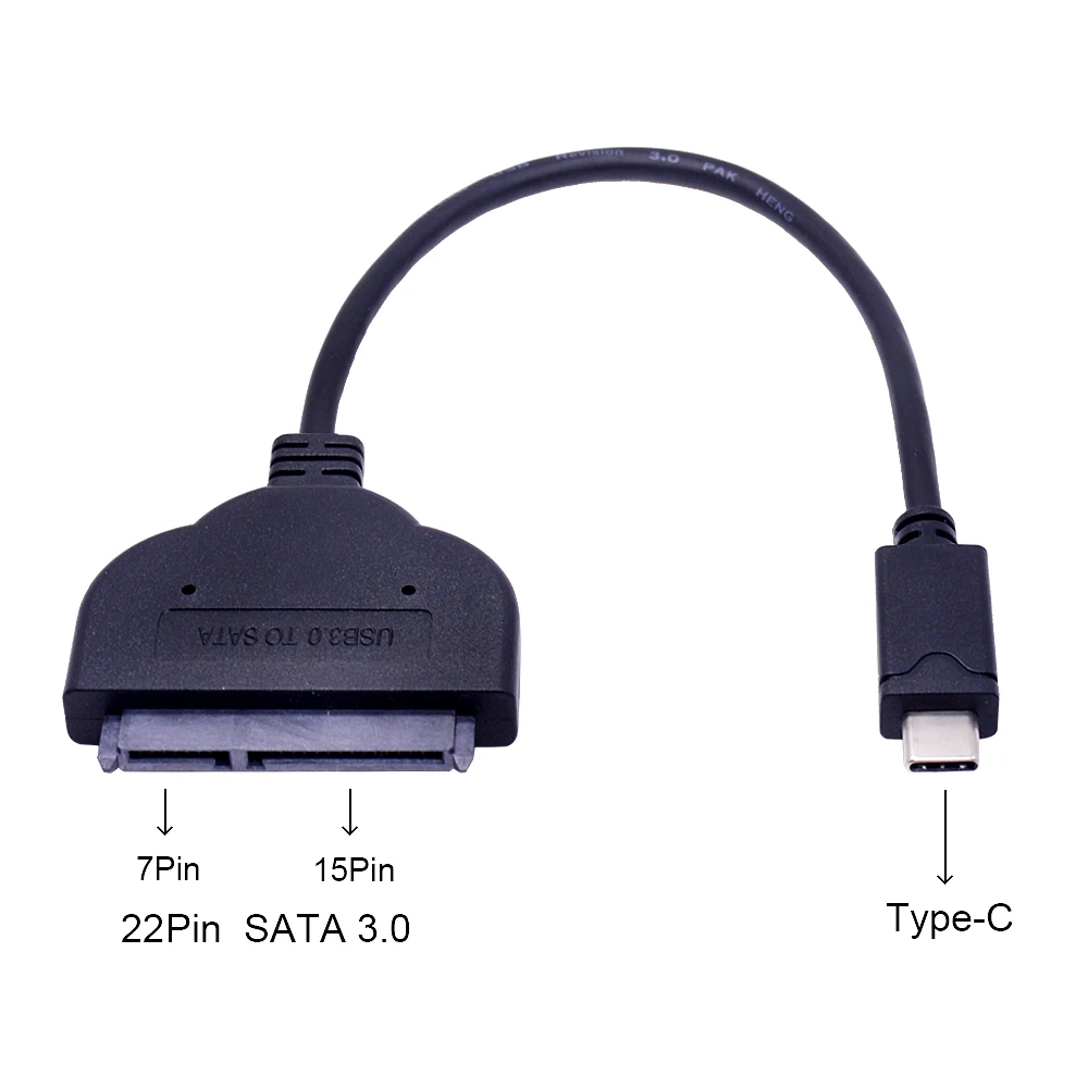 CHIPAL 25 см Тип C к Serial ATA III 7 + 15 22Pin кабель конвертер USB 3 1 Type SATA 0 Шнур для Macbook до 2 5 &quotHDD