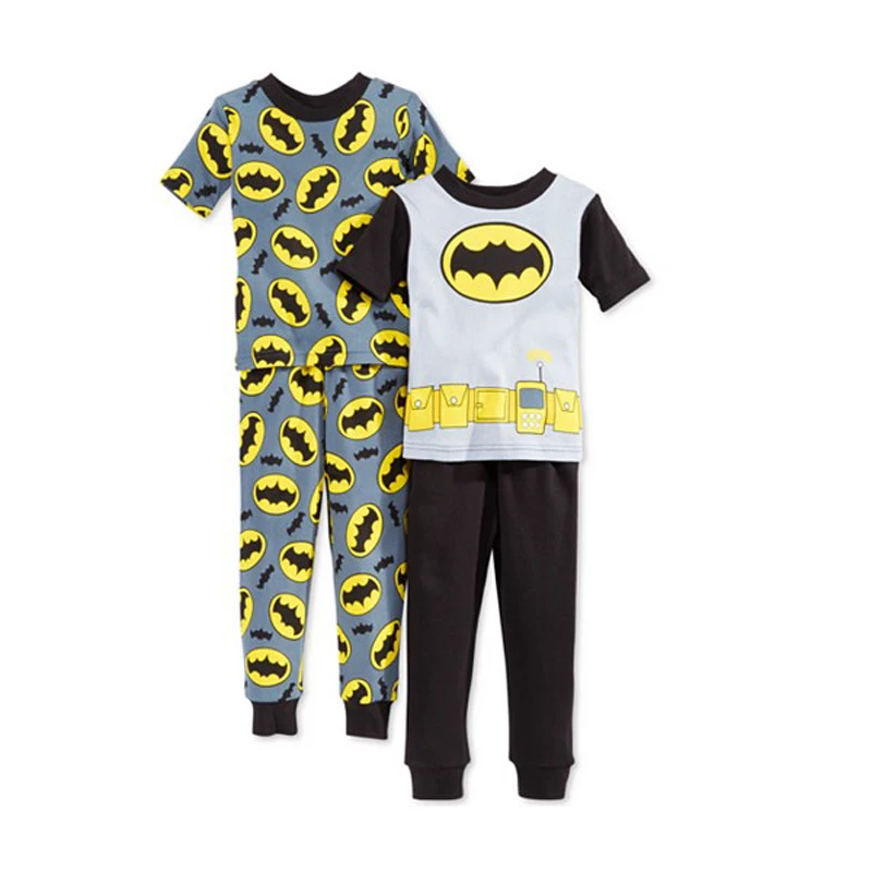 

Kids cartoon home clothes pajama boys home sleepwear set batman casual nightwear childrens family clothes kids sleeping clothing