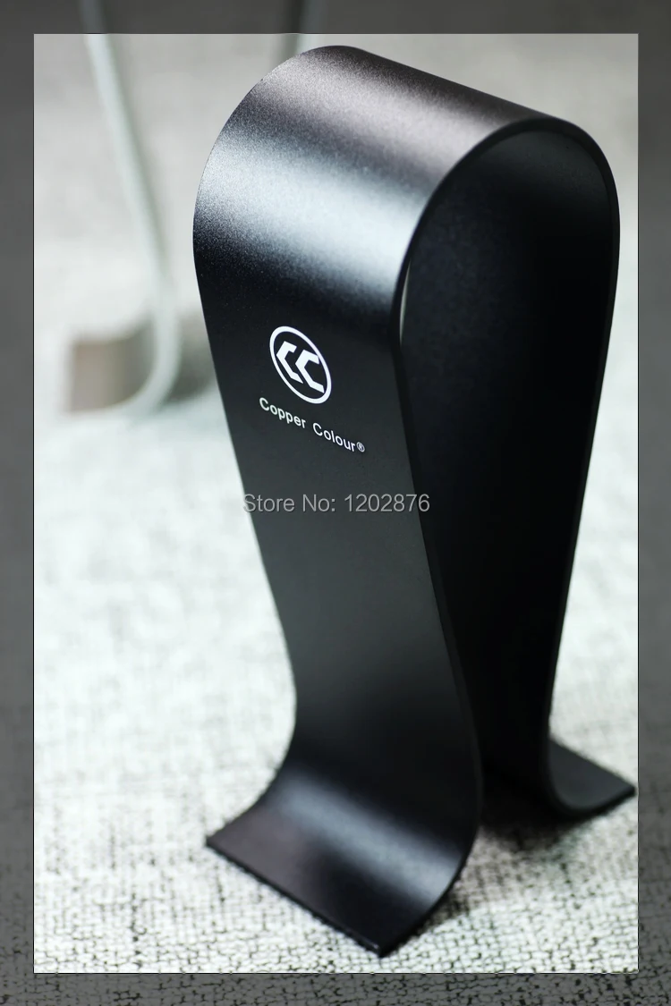

Free Shipping Black Color Copper Colour Headphone Stand Holder Aluminum Alloy Headphone Display Stand Earphone Stand