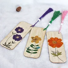 1 шт. креативные сушеные цветы из бамбука закладки в китайском стиле каваи классические заметки подарок канцелярские принадлежности случайный