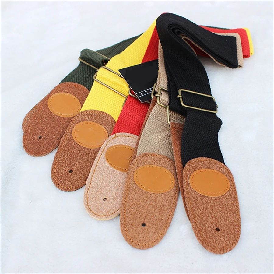 Adjustable Electric Guitar Strap Durable Frosted Tip Folk Electric Bass