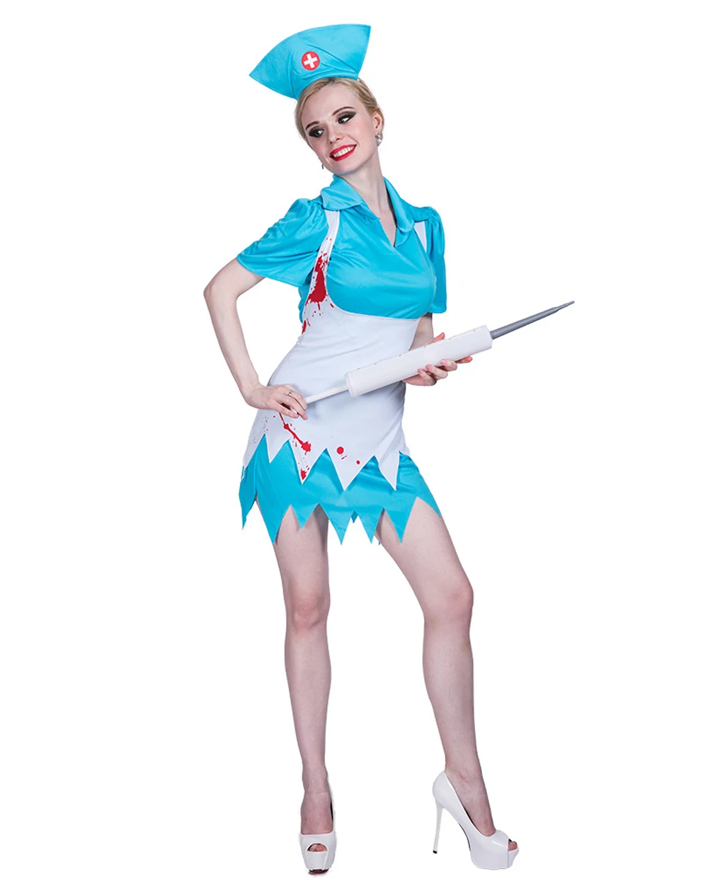 Halloween Nurse Costume Vampire Doctor Uniform Fancy Dress Girl Funny