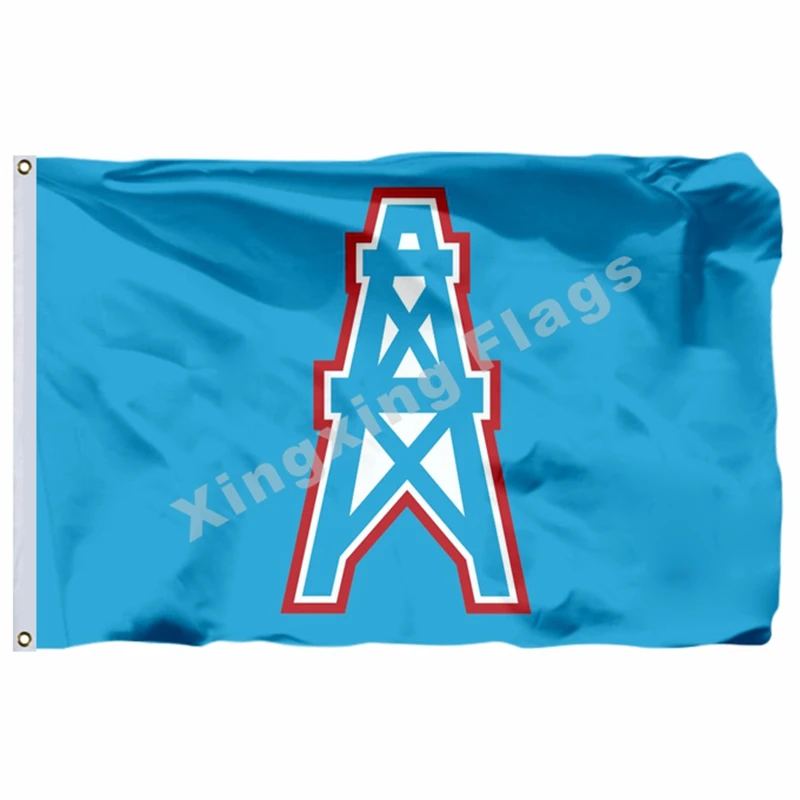 Houston Oilers Flag 3ft X 5ft Polyester NFL1 Houston Oilers Banner