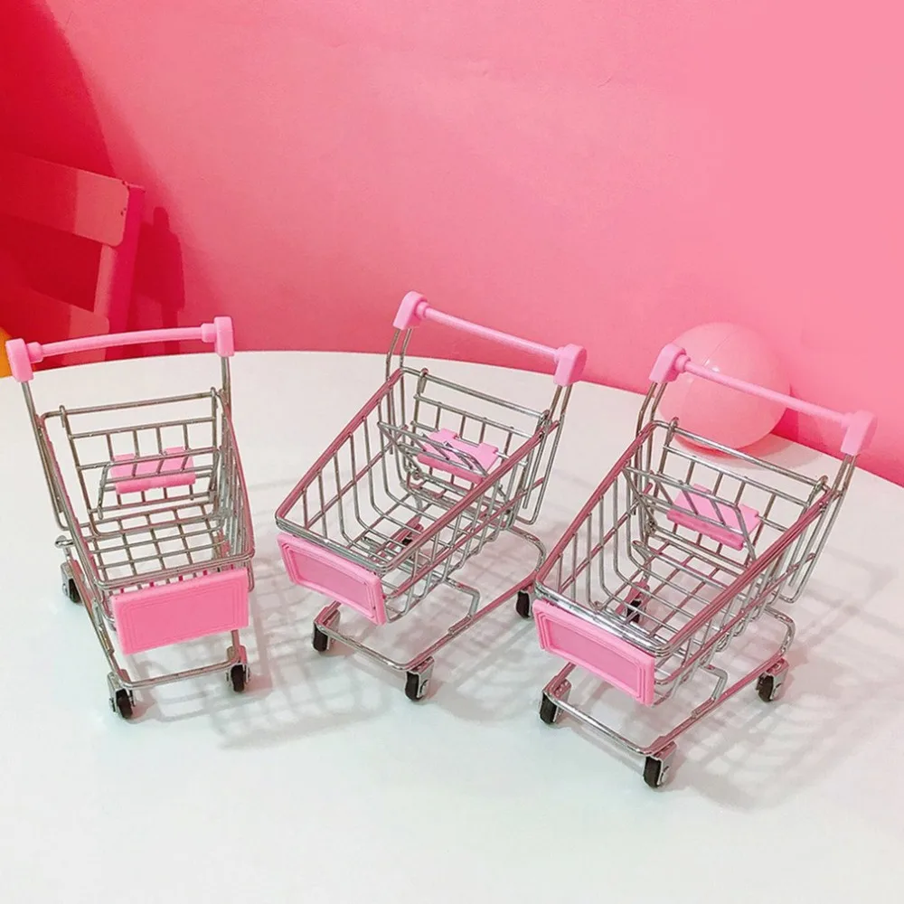 pink shopping trolley toy