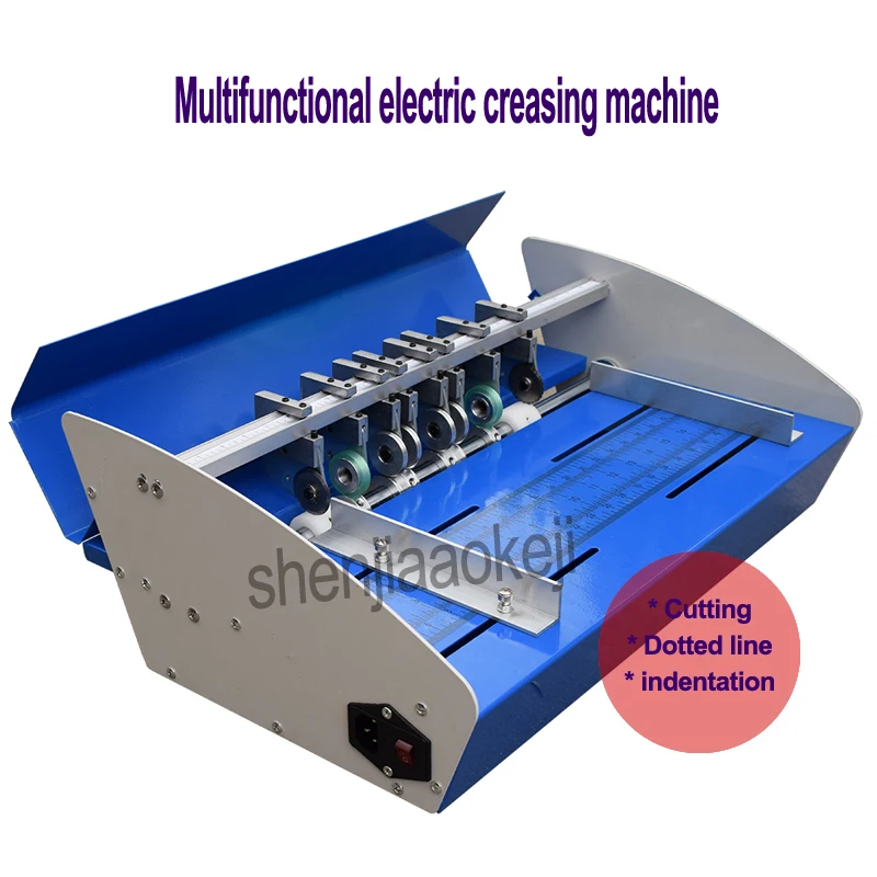 Goedkoop 460mm A3 Elektrische vouwen machine papier creaser Scorer en perforator papier Cutter perforeren machine papier kreuken machine