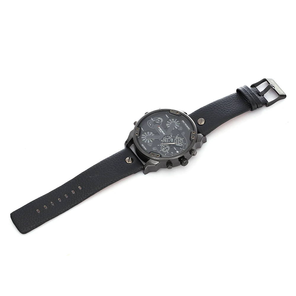 dz military watches for men cool mens watches quartz wrist watch dual time zones clocl male free shipping (10)