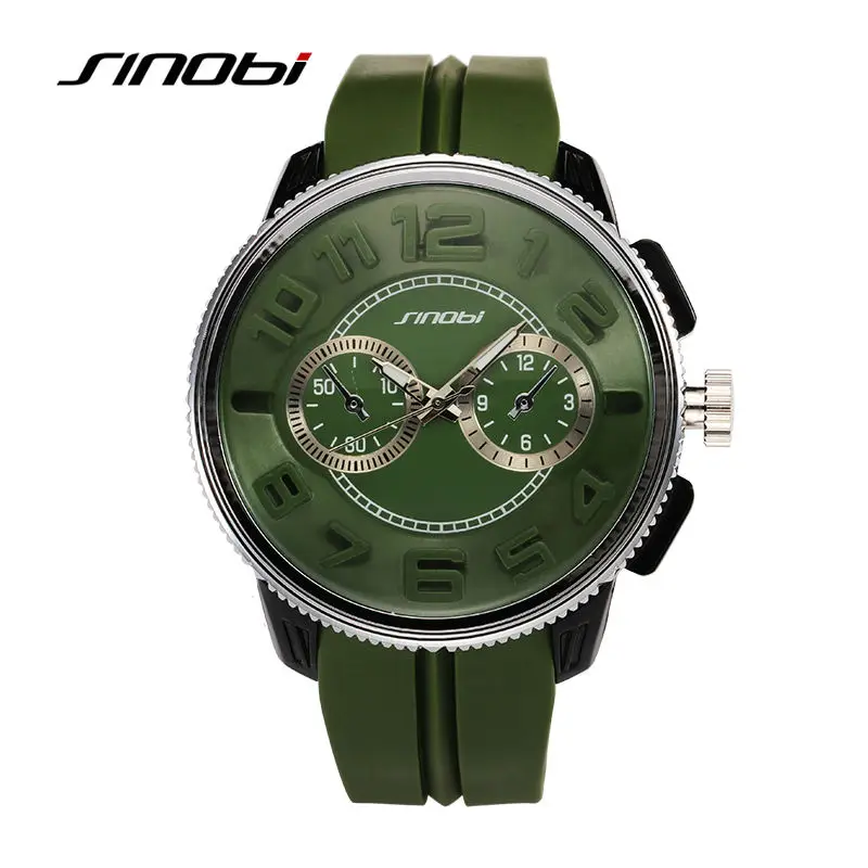 SINOBI 2017 Luxury Military font b Watch b font font b Men b font Quartz Analog