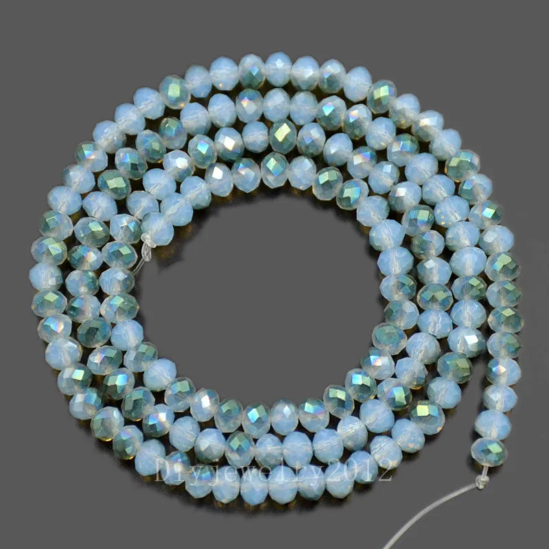 002-18 Half White Opalite Blue
