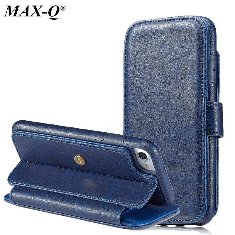 

PU Leather Wallet Case for iphone 8 7 plus Luxury Card Slots Flip Cover For iphone 6 6S Plus 4.7/5.5 Phone Bag Cases Fundas
