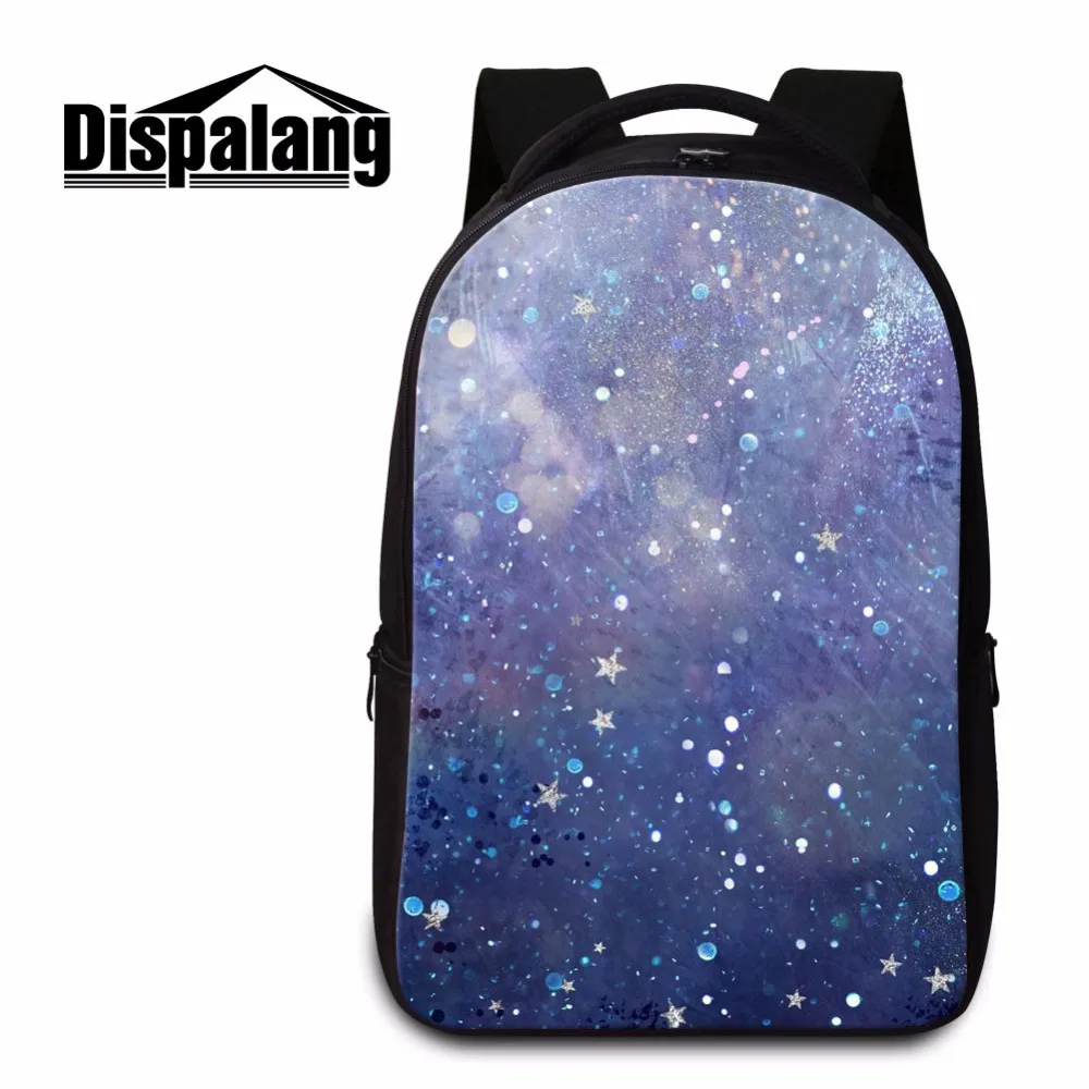 Dispalang brand design men laptop backpack stars galaxia high capacity shoulders bags for travel cool school bags for teenagers