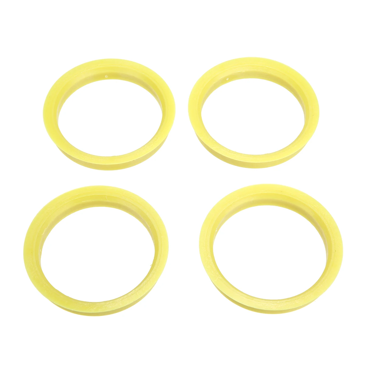 4Pcs 66.6 to 57.1mm Yellow Plastic Wheel Center Collar Hub Centric Ring Wheel Rim Parts Car Accessories Universal For All Cars