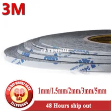 5x комбинированная 1 мм/1,5 мм/2 мм/3 мм/5 мм 3M 9448 черная двухсторонняя клейкая лента для iphone 4s 5 samsung htc Phone Ремонт сенсорного ЖК-экрана