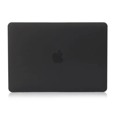 Чехол для ноутбука Macbook Pro Air retina 11 12 новинка 13 15 A1932 A1989 A1990 Защитный матовый жесткий пластиковый чехол+ Крышка для клавиатуры - Цвет: Черный