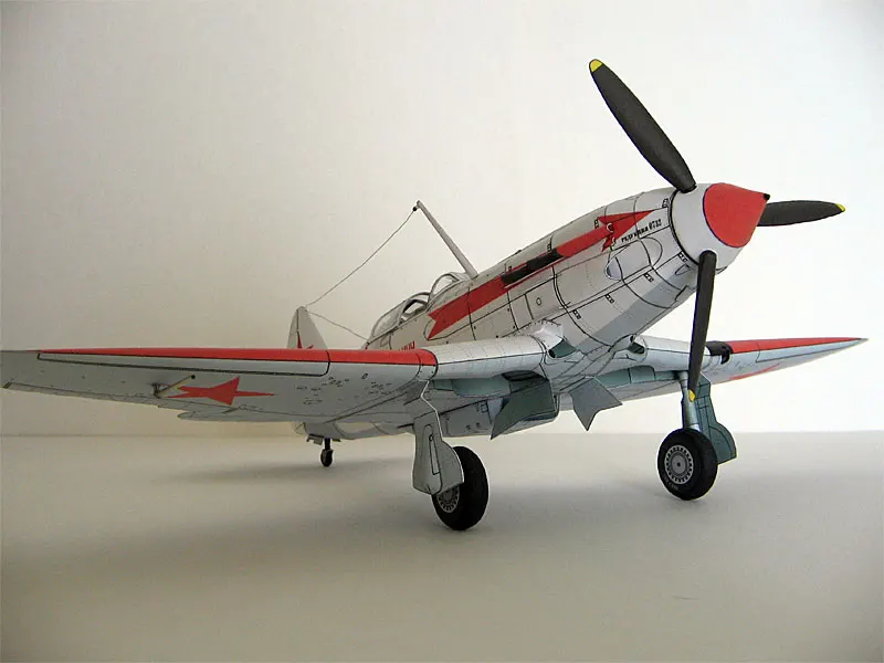 DIY Бумажная модель 1:32 MiG-3 советская WW II Ночной истребитель зима 1942 3D DIY бумажная игрушка для рукоделия