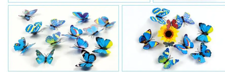 

wholesale factory outlet Three-dimensional wall magnetic 4.5cm living room bedroom decoration paste 3d butterfly famous world
