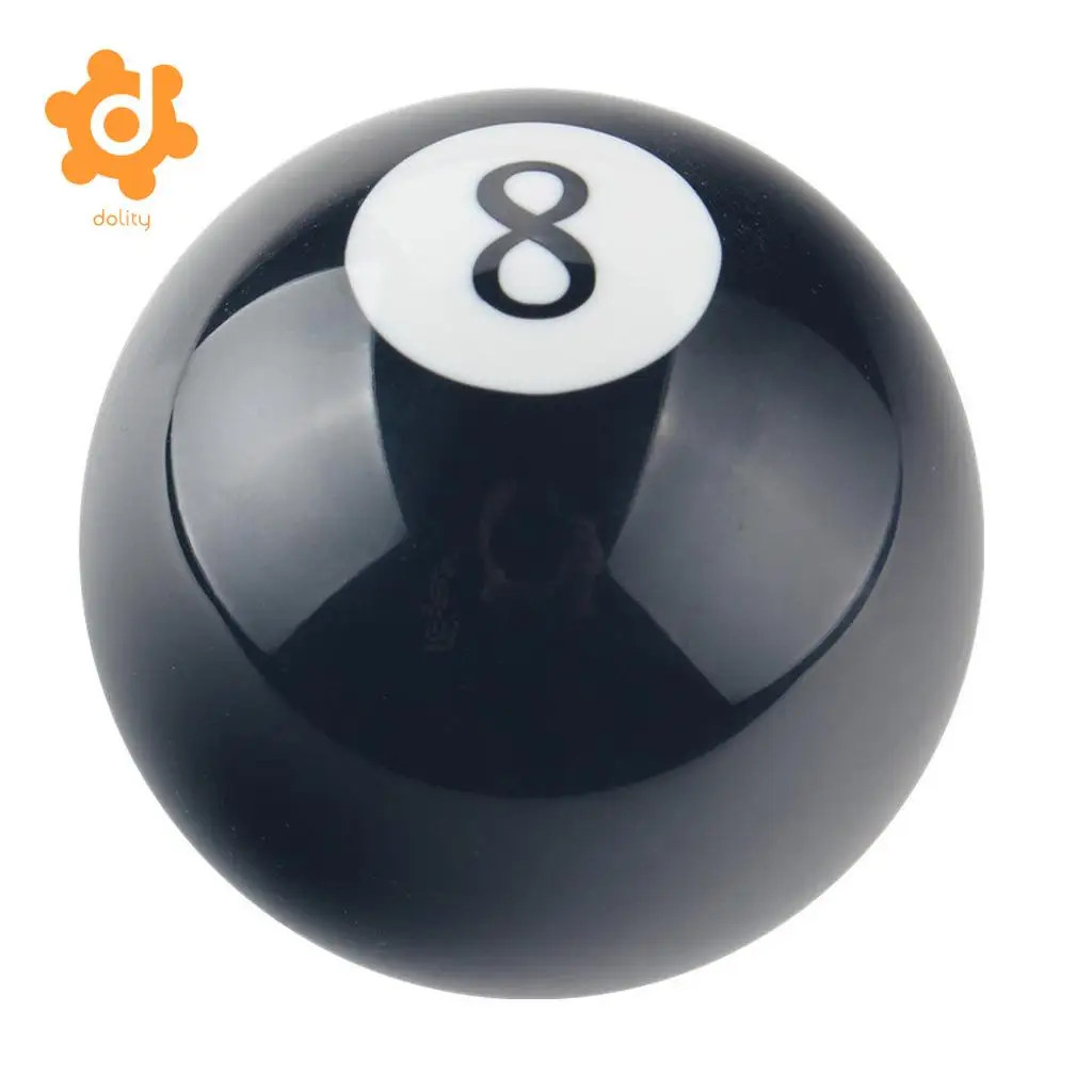 M12*1.25MM Black 8 Billiard Manual Gear Shift Knob with M10*1.5 Nut Insert