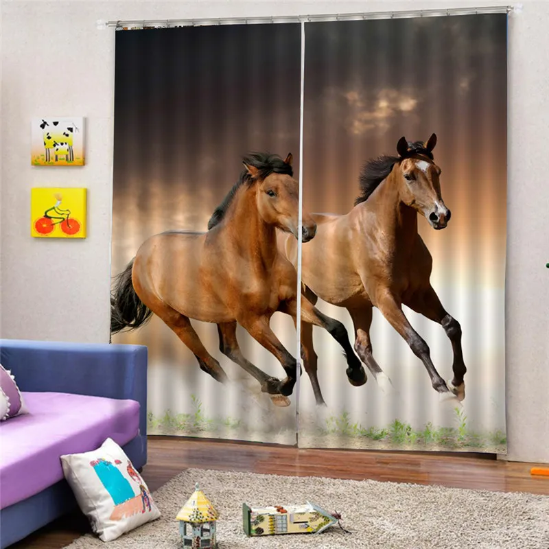 Horse Curtain Tapestry Polyester Hanging Home Decoration Digital Print Curtain For Badroom 3D Blackout for Living room Oct29 Horse Curtain Tapestry Polyester Hanging Home Decoration Digital Print Curtain For Badroom 3D Blackout for Living room Oct29