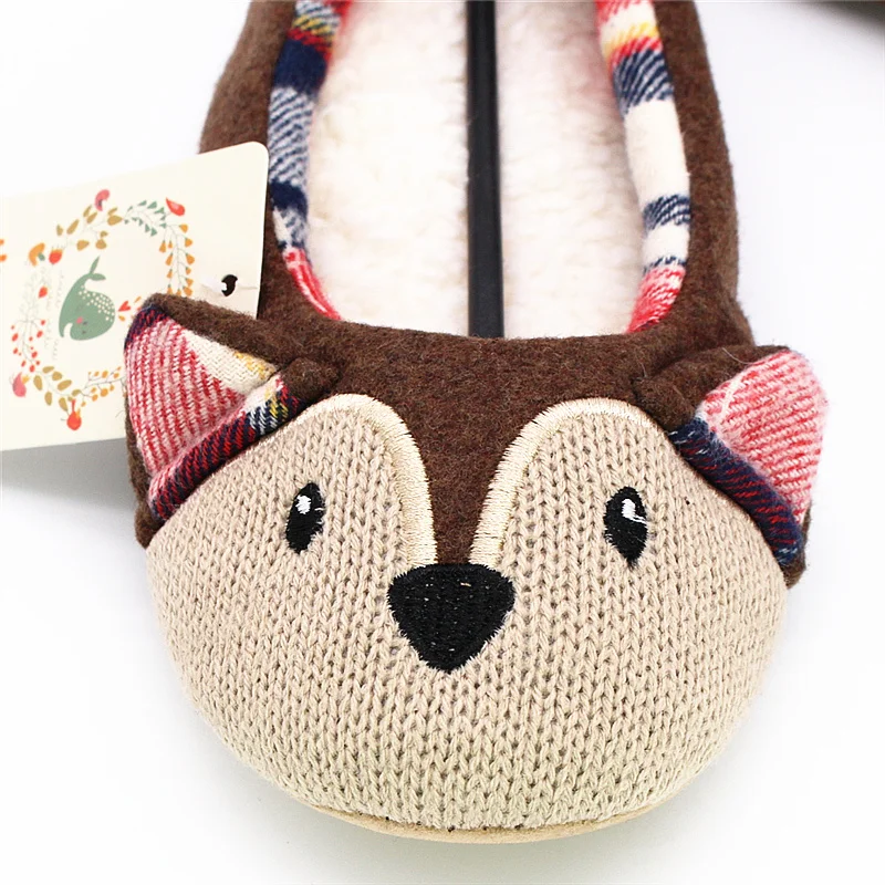 ladies ballet style house slippers winter women warm soft cotton