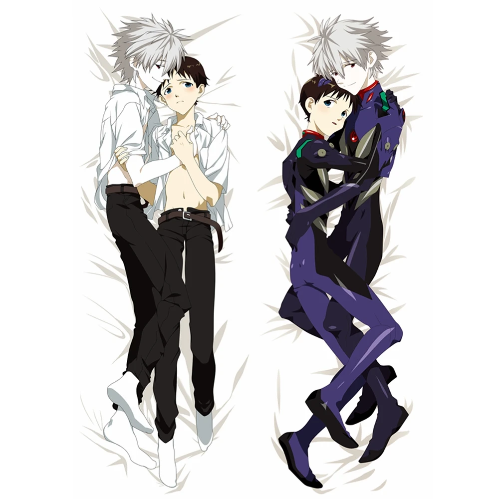 Аниме JK Neon Genesis Evangelion EVA Nagisa Kaworu Ikari Shinji мужской Dakimakura наволочка для тела чехол EOE ROE NGE Наволочка Чехол