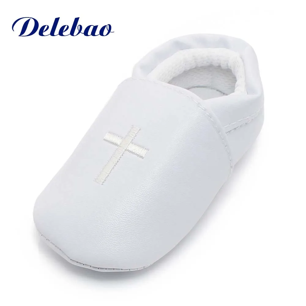 

Christening Baby Shoes Handmade High Quality Christening Shoes Cotton Slip-On Fretwork Baby Shoes Factory Price Wholesale