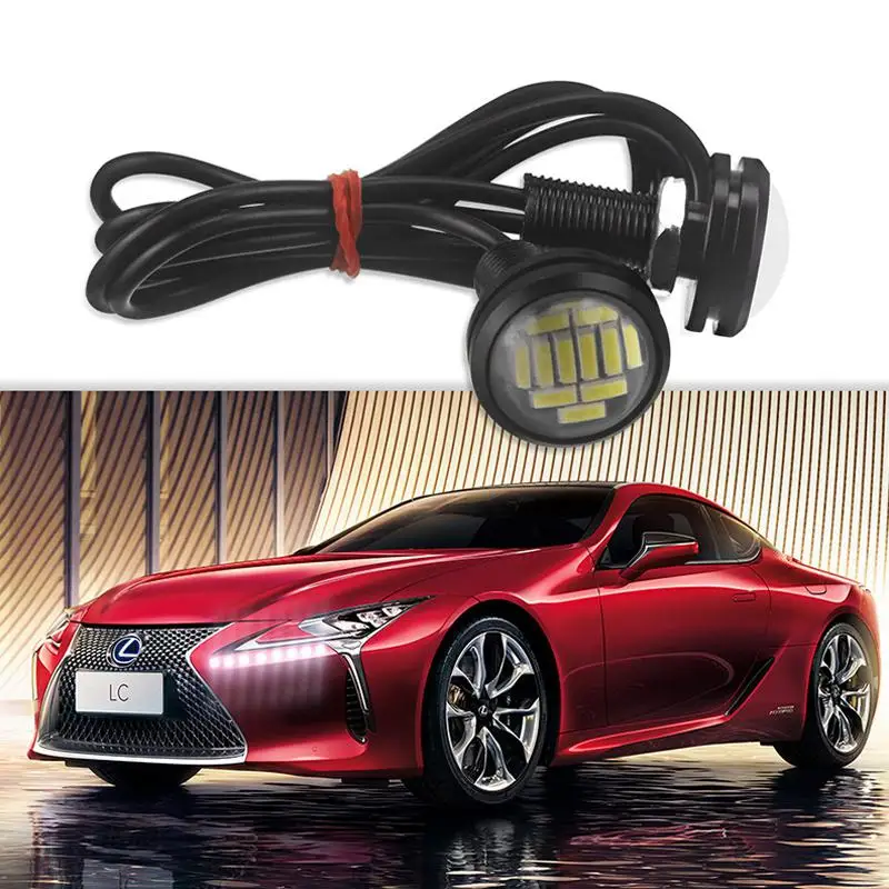 

2PCS Eagle Eye LED 4014 12SMD 23MM DRL Daytime Running Waterpproof Light Motor Car Lamp