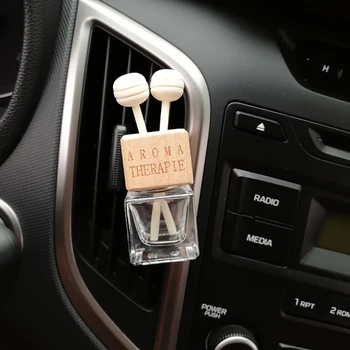

Car Ornaments Empty Glass Bottle Auto Air Conditioner Vents Perfume Clip Decoration Car Smell Air Freshener Without Fragrance