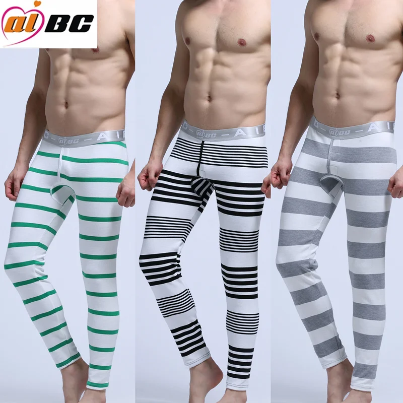 New Men/'s Long Johns Pure Color Pyjama Trousers Casual Loose Thermal Underpants