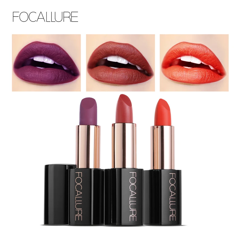 

Focalure Matte Lipstick Longlasting Moisturizer Lips Makeup Cosmetics 20Colors Waterproof Nude Sexy Matte Lip stick 3.5g Brand