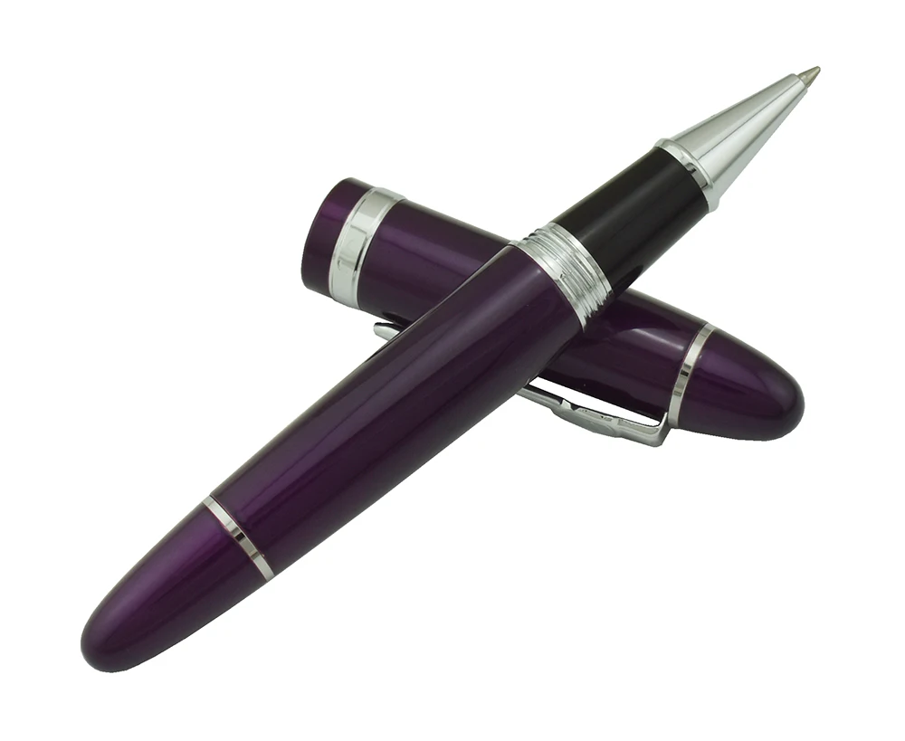 2 X JINHAO BLACK INK ROLLERBALL REFILLS 0.7MM MEDIUM POINT.