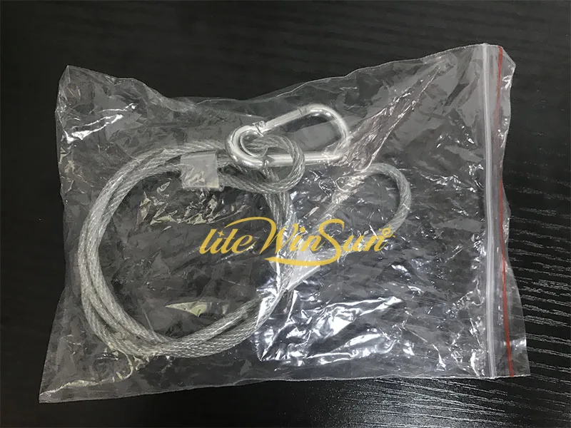 free ship Safety Cable For Super Beam Moving Light and 7R Beam Moving Light 3mm 70cm Bear 25kg China Stage Light Accessory (1)
