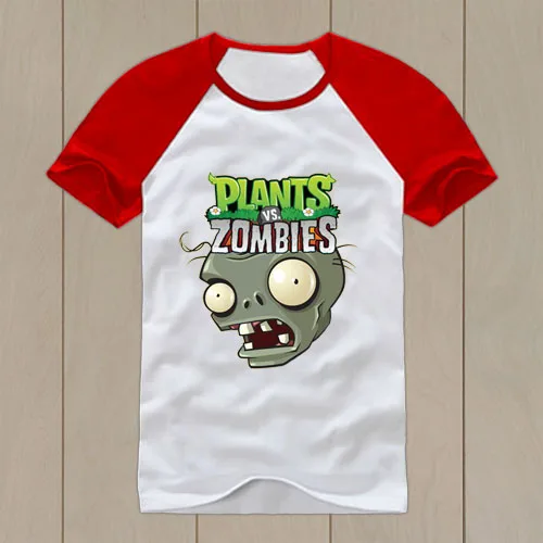 Summer Plants vs Zombies T shirt 100 cotton Children's clothes boy
