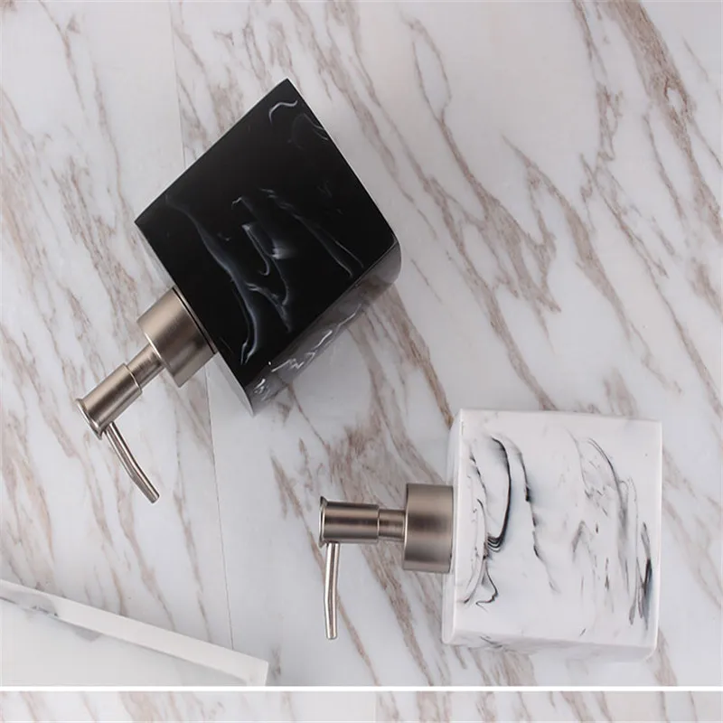 Дорожный Shampon bathrocсквозной силиконовый бутылочный насос для отеля мраморный Shampon диспенсер пресс и дезинфицирующее средство Бутылка диспенсер для мыла набор