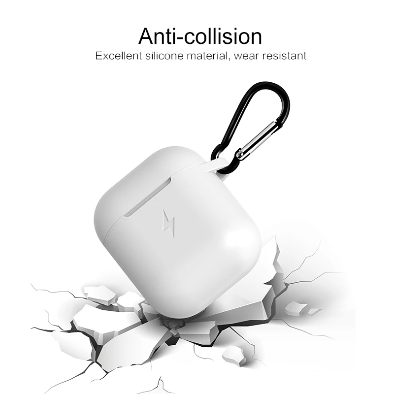 Чехол для беспроводного зарядного устройства Airpods QI Standard 1/2 чехол приемника