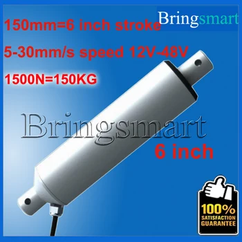 

Wholesale 150mm 6 inch Linear Actuator Tubular Motor 12-48v 5-30mm/S 1500N 12V DC Motor Heavy Duty Electric Motor Waterproof