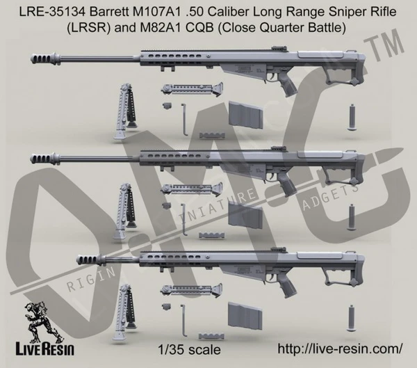 レジンスナイパーライフル Lre 1 35 Barrett M107a1 50口径 長距離 在庫あり Model Building Kits Aliexpress