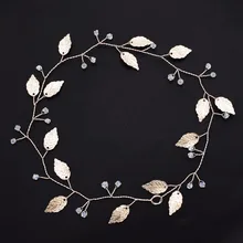 Греческая корона лоб Золотой металлический головной убор повязки лист украшение для волос со стразами тиары невесты цветок свадебные аксессуары для волос