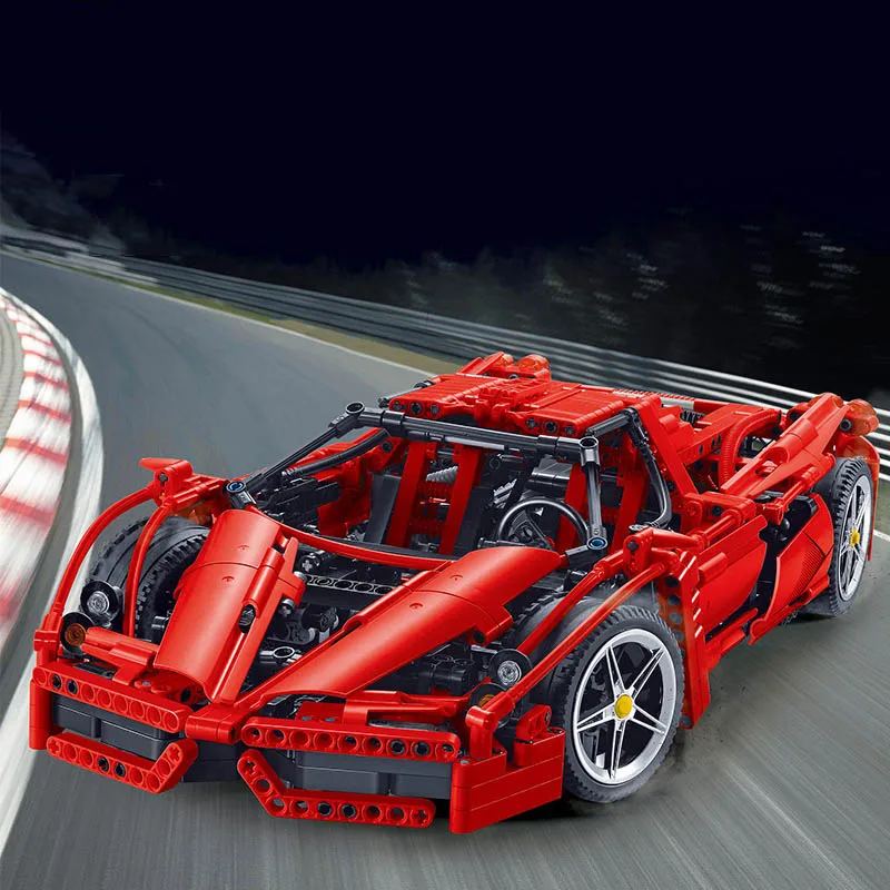 New 1:10 Enzo Ferraried Classical Racing Enzo Car fit legoings technic city 8653 Model Building Blocks Bricks diy Gift toys