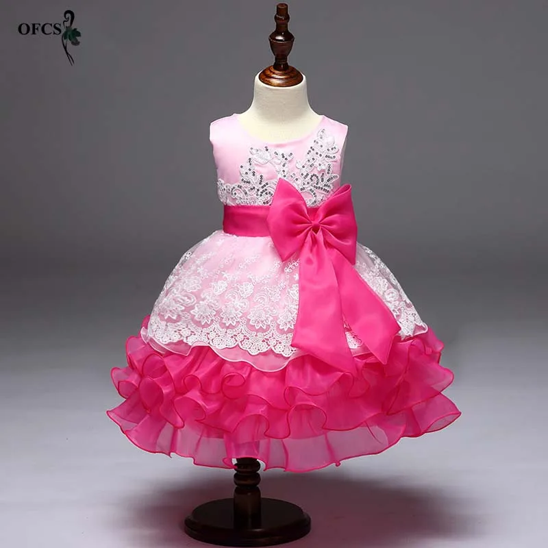

Girl sequins Embroidered lace Dress Children Party Princess Dress Clothes Formal Events Ceremonies Nail Bead Dresses For Girl 12
