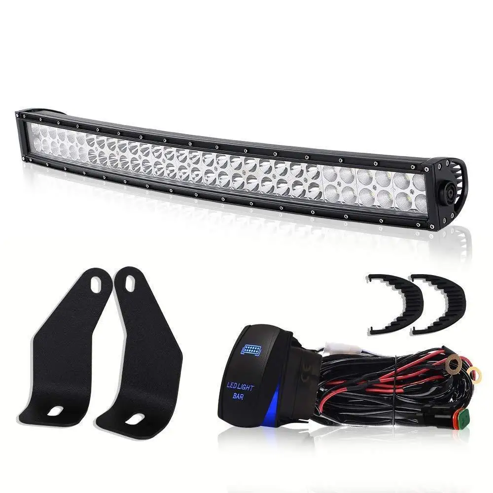 

30inch 180W Curved Car LED Work Light Bar Spot Flood Offroad Driving Lamp For JEEP SUV